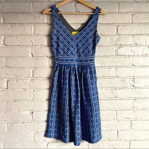 Mauve tribal pattern a-line dress